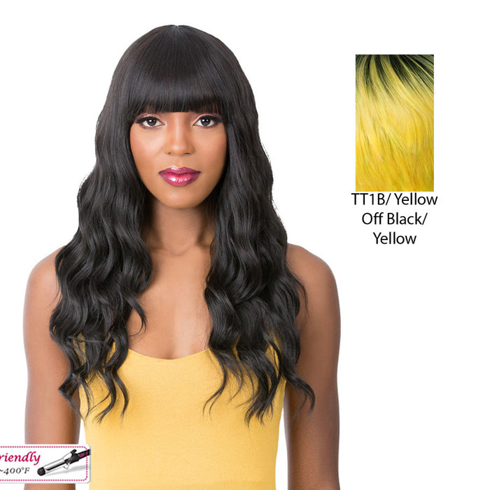 Iron Friendly Quality Wig 2020 Q Mariella,Tt1B/Yellow
