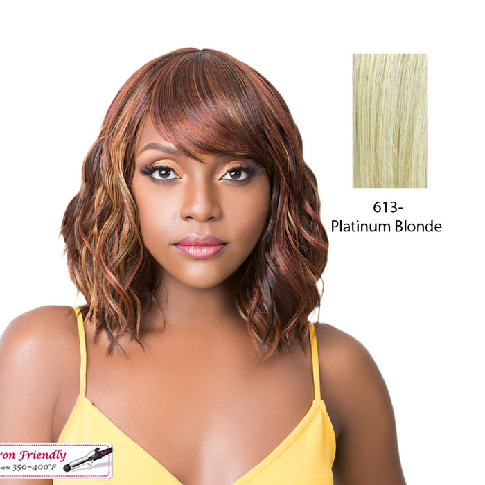 Quality Synthetic Wig Q Nory,Platinum Blonde