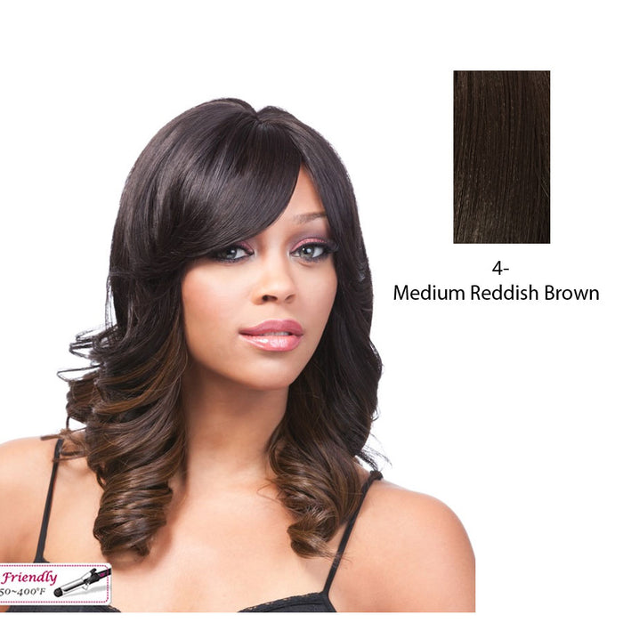 Futura Synthetic Quality Full Wig - Q-Abella,Dark Brown