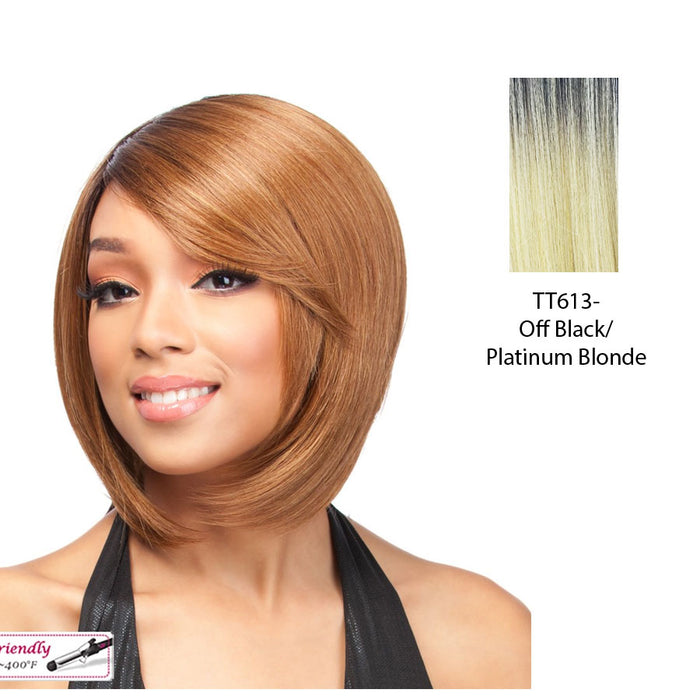 Futura Friendly Wig - Q Elis,Platinum Blonde With Dark Roots