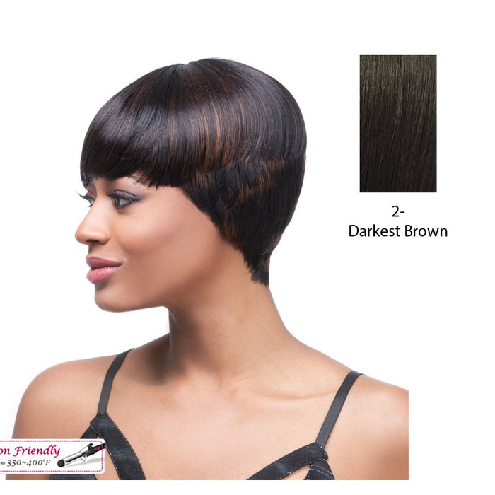 Quality Series Q Wig - Esther,Darkest Brown