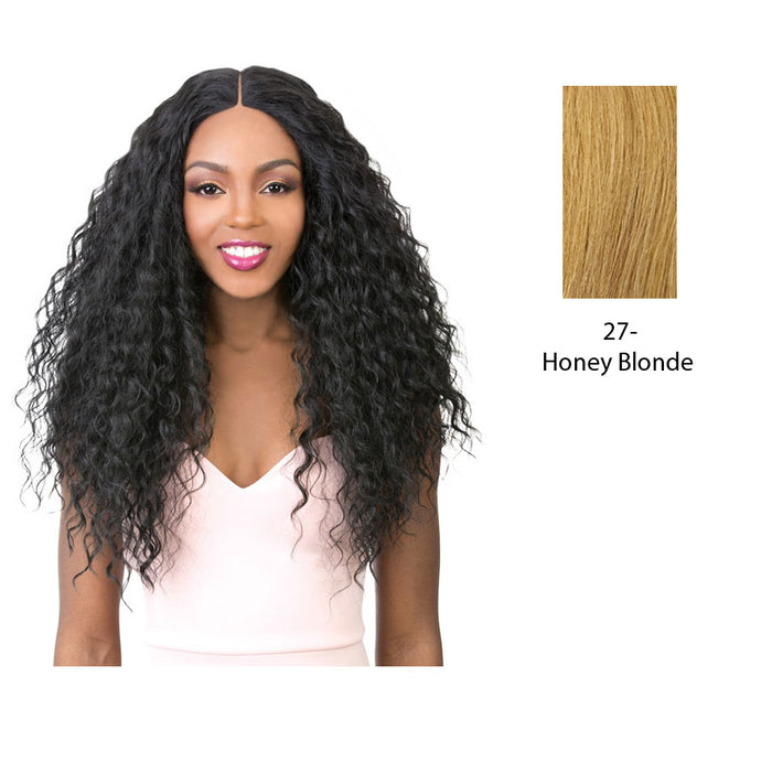 Vixen X 100% Human Hair Premium Mix Full Lace Wig Vixen X Neo French Wave,Strawberry Blonde