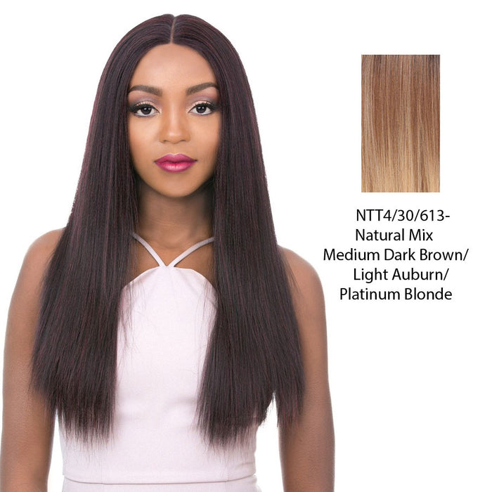 Vixen X 100% Human Hair Premium Mix Full Lace Wig Vixen X Yaki Straight,Ntt4/30/613