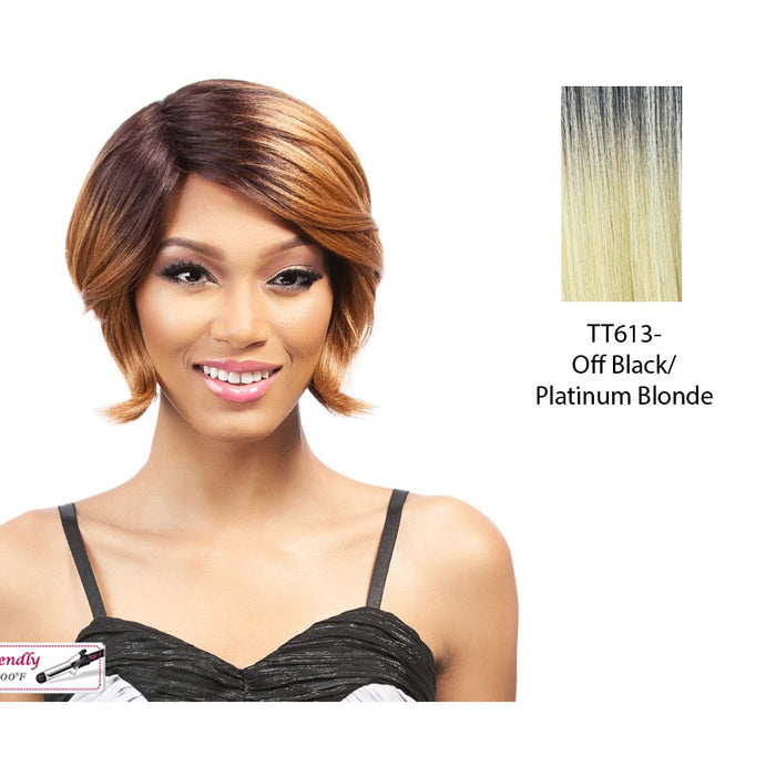 Synthetic Quality Wigs - Q Nana,Platinum Blonde With Dark Roots
