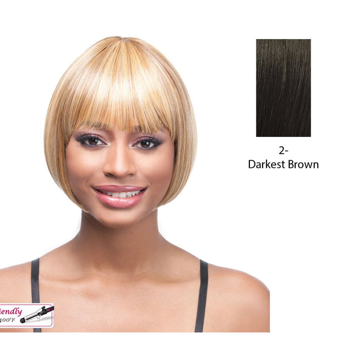 Nancy Synthetic Wig,Darkest Brown
