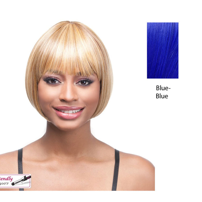 Nancy Synthetic Wig,Blue