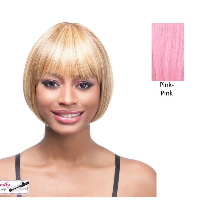 Nancy Synthetic Wig,Pink