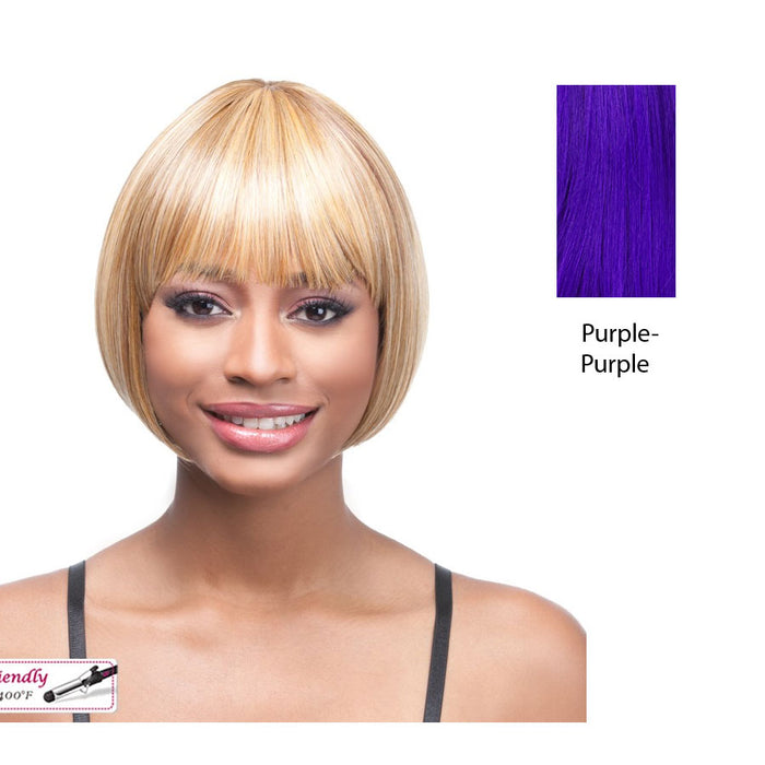 Nancy Synthetic Wig,Purple