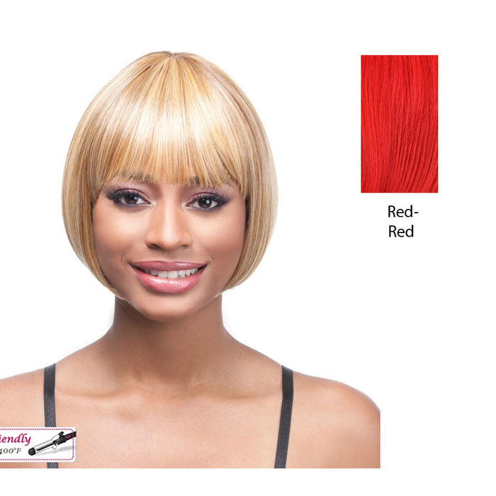 Nancy Synthetic Wig,Red