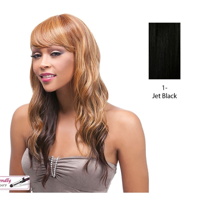 Futura Synthetic Quality Full Wig - Q-Silvia,Black