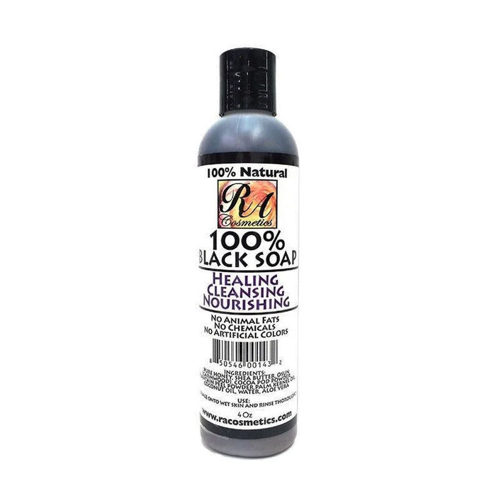 Ra Cosmetics 100% Black Soap Liquid 4 Oz.