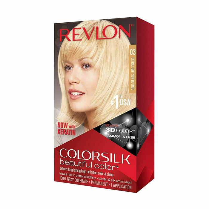 Revlon Colorsilk Beautiful Color Permanent Hair Color 03 Ultra Light Sun Blonde
