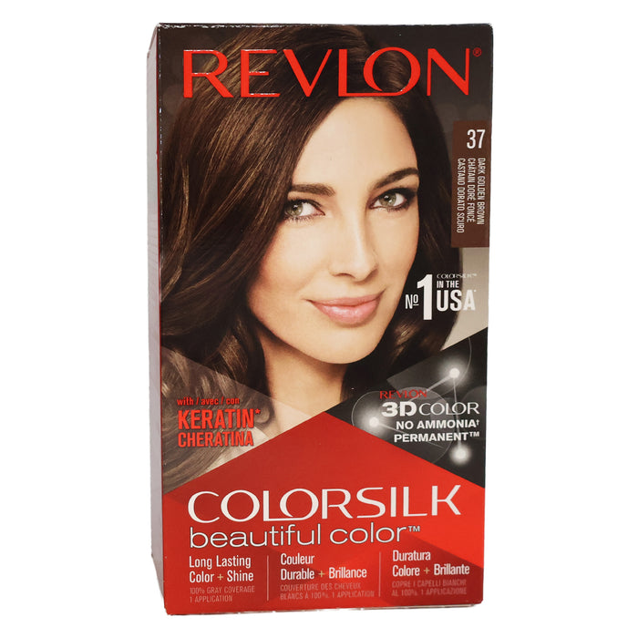 Revlon Colorsilk Beautiful Color Permanent Hair Color 37 Dark Golden Brown
