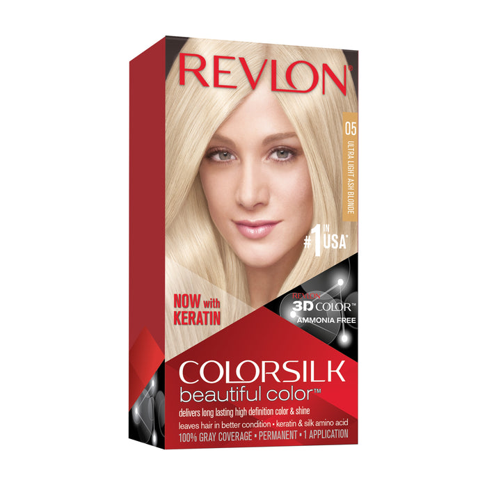 Revlon Colorsilk Beautiful Color Permanent Hair Color 05 Ultra Light Ash Blonde