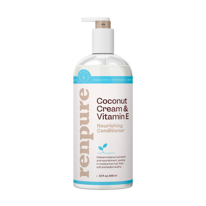 Renpure Coconut Cream and Vitamin E Nourishing Conditioner, 32 Oz.