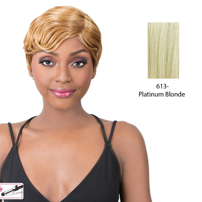 Premium Synthetic Iron Friendly Wig - River Wave,Platinum Blonde