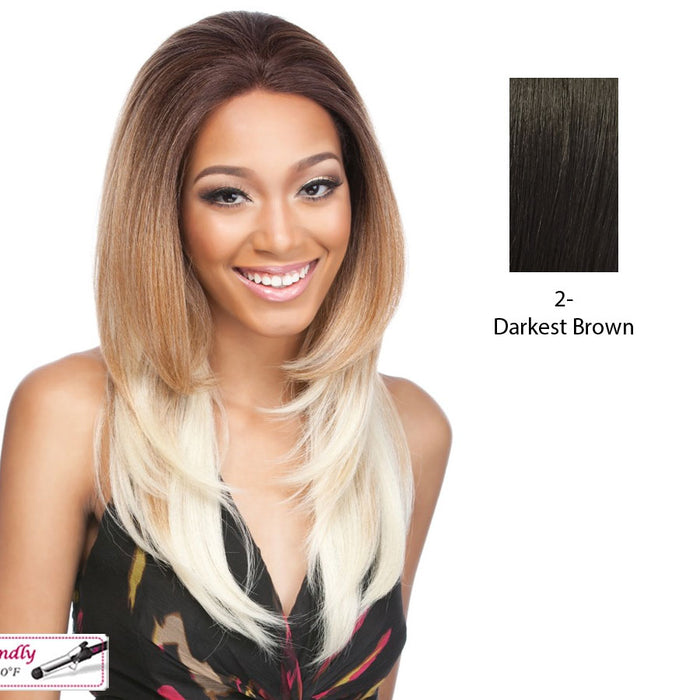 Remi Touch Rt11 Lace Front Wig,Darkest Brown