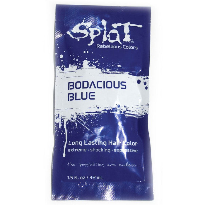 Splat Singles Hair Color Dye Foil Pack, Bodacious Blue, 1.5 Oz.