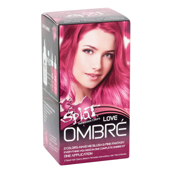 Splat Rebellious Colors Love Ombre Hair Color Kit, Ombre Love, 2 Colors, Make Me Blush Pink Fantasy