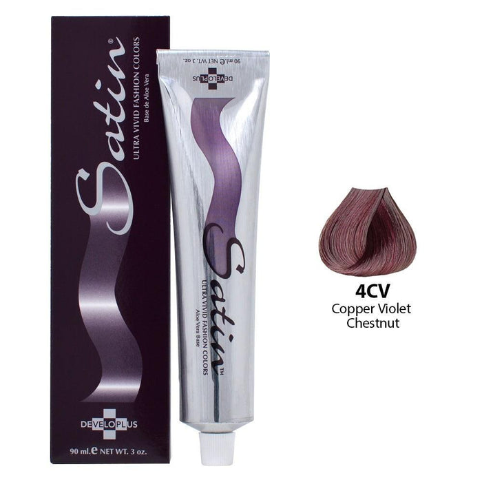 Satin Hair Color, Copper Violet Chestnut 4Cv Tube 3 Oz