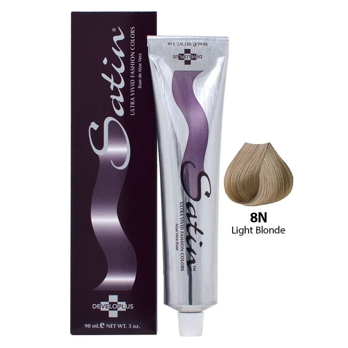 Developlus Satin, 8N Light Blonde 3 Oz Tube