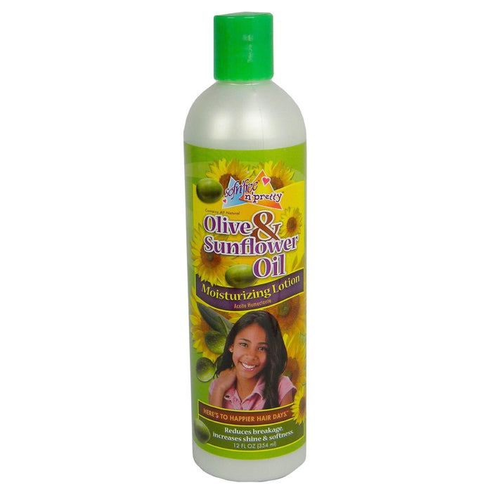 Sofnfree Grohealthy Olive & Sunflower Oil Moisturizing Lotion 12 Oz