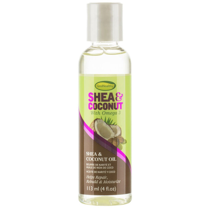 Grohealthy Shea & Coconut Oil Hair Treatment With Omega 3 4 Oz