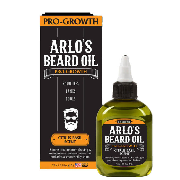 Arlos Beard Oil Pro Growth, Citrus Basil, 2.5 Oz.