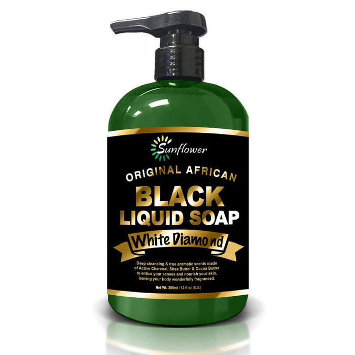 Sunflower Black Liquid Soap-Shea Butter 12 Oz.