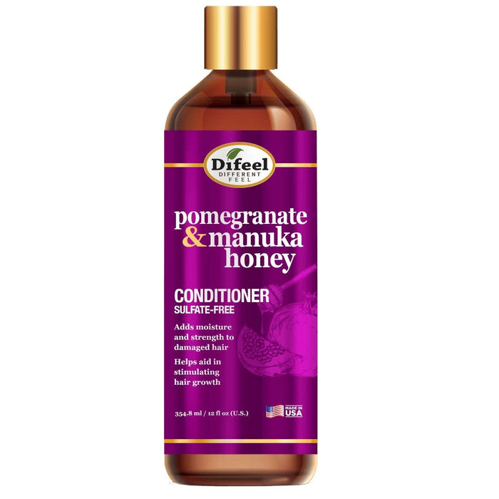 Difeel Pomegranate and Manuka Honey Sulfate Free Conditioner, 12 Oz Oz