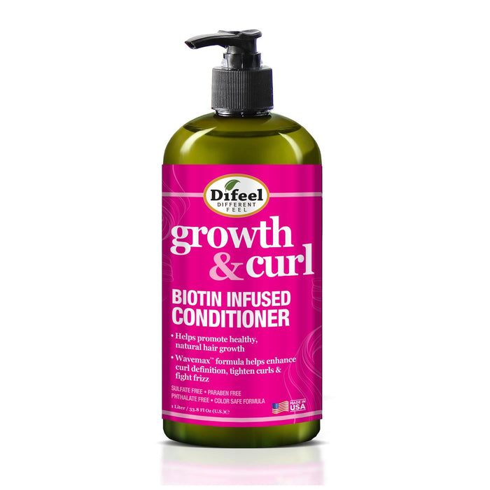 Difeel Growth and Curl Biotin Conditioner, 33 Oz.