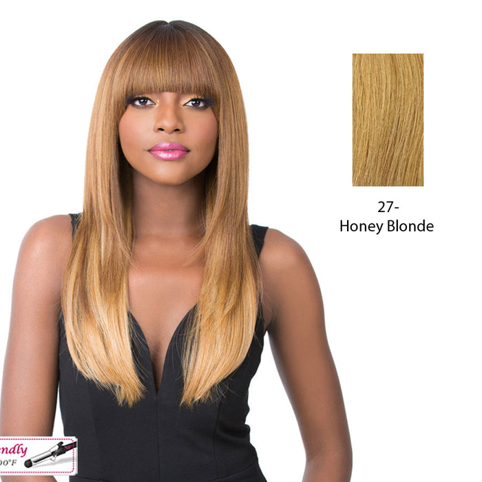 Synthetic 2020 Bang Wig - Sherry,Strawberry Blonde
