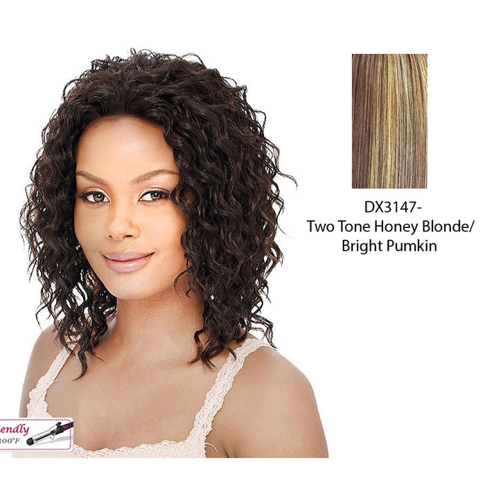 Jackson Lace Front Wig,Two Tone Frost Blend Of Light Auburn Layer Over Dark Auburn Bottom