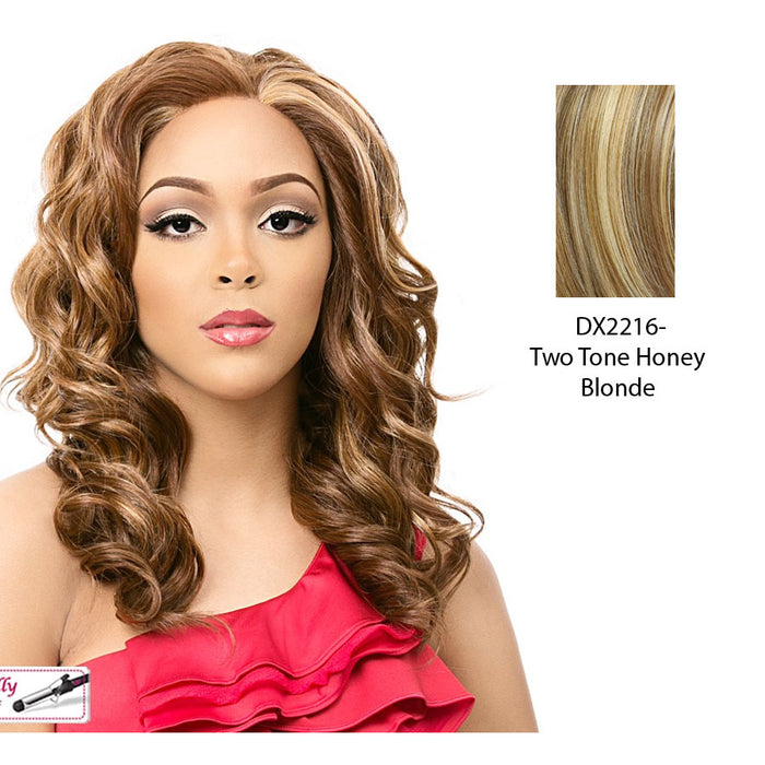 Macy Lace Front Wig,Two Tone Frost Blend Of Strawberry Blonde Layer Over With Honey Blonde Bottom