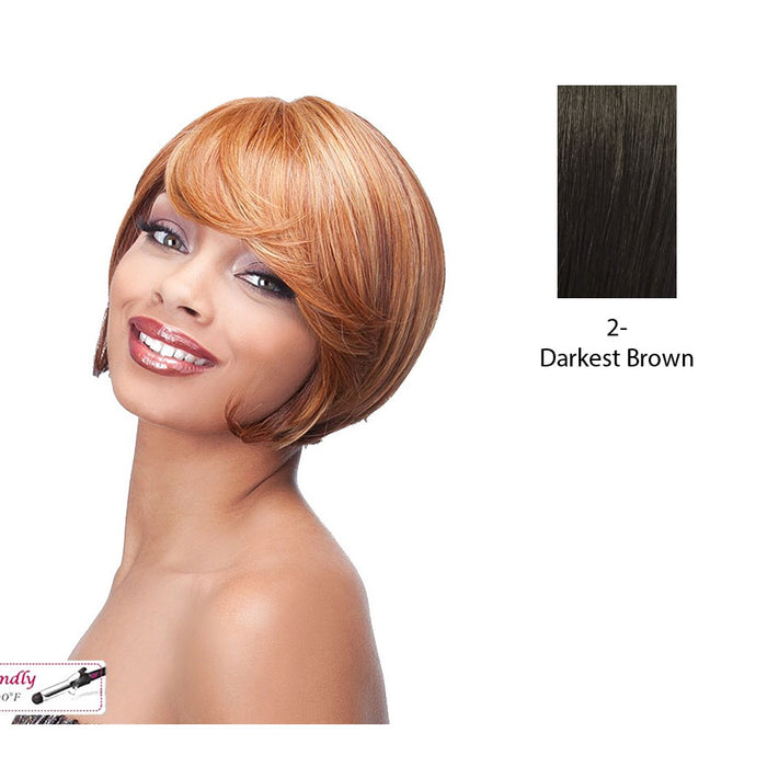 Sycamore Lace Front Wig,Darkest Brown