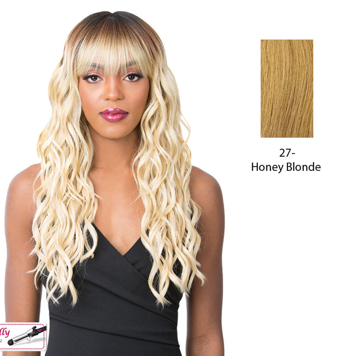Synthetic 2020 Bang Wig - Skylar,Strawberry Blonde