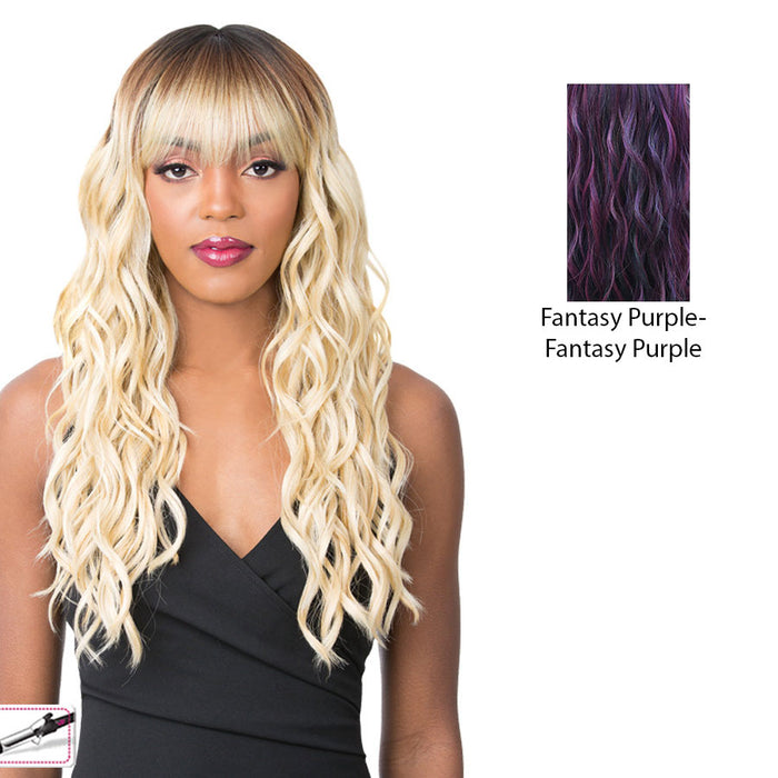 Synthetic 2020 Bang Wig - Skylar,Fantasy Purple