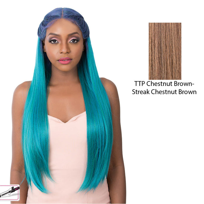 Ear To Ear Lace Front Wig Swiss Lace Crown Braid Dabo,Ttp Chestnut Brown