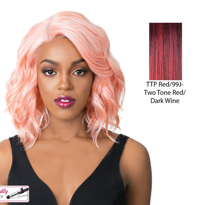 Synthetic Swiss Lace Front Wig - Swiss Lace Glanage,Ttp Red/99J