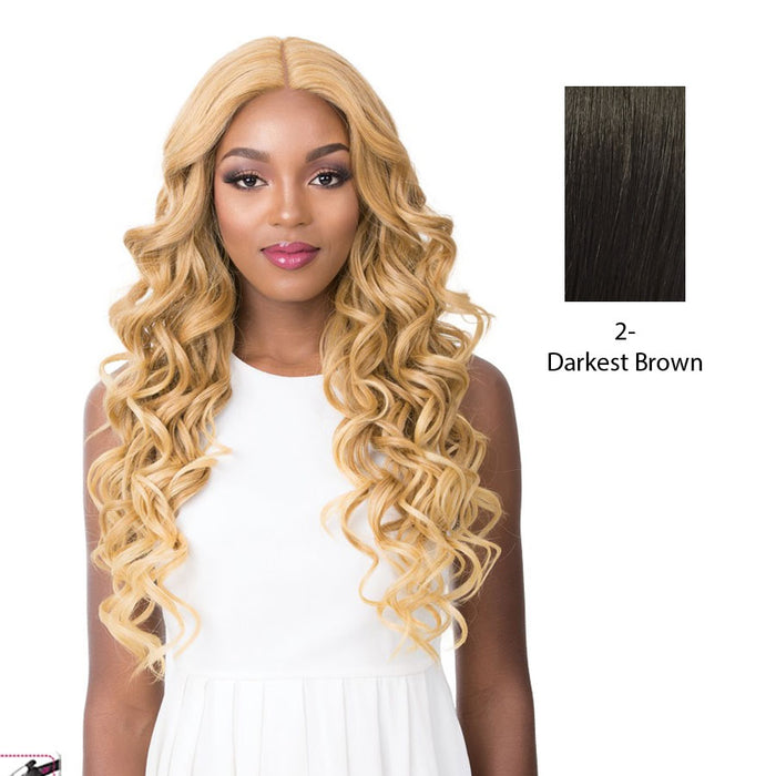Synthetic Swiss Lace Front Wig Swiss Lace Houston,Darkest Brown