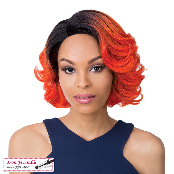 Synthetic Swiss Lace Front Wig - Swiss Lace Issac,Tt1B/Orange Dream