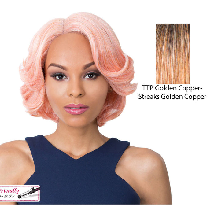 Synthetic Swiss Lace Front Wig - Swiss Lace Issac,Ttp Golden Copper