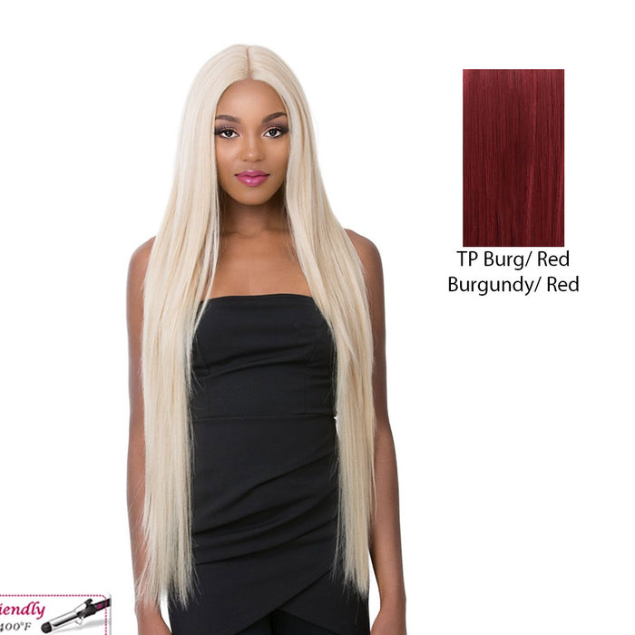 Synthetic Swiss Lace Front Wig Swiss Lace Karleen,Tp Burg/Red