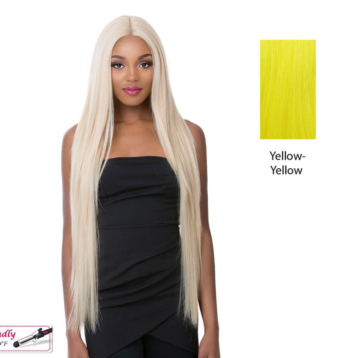 Synthetic Swiss Lace Front Wig Swiss Lace Karleen,Yellow