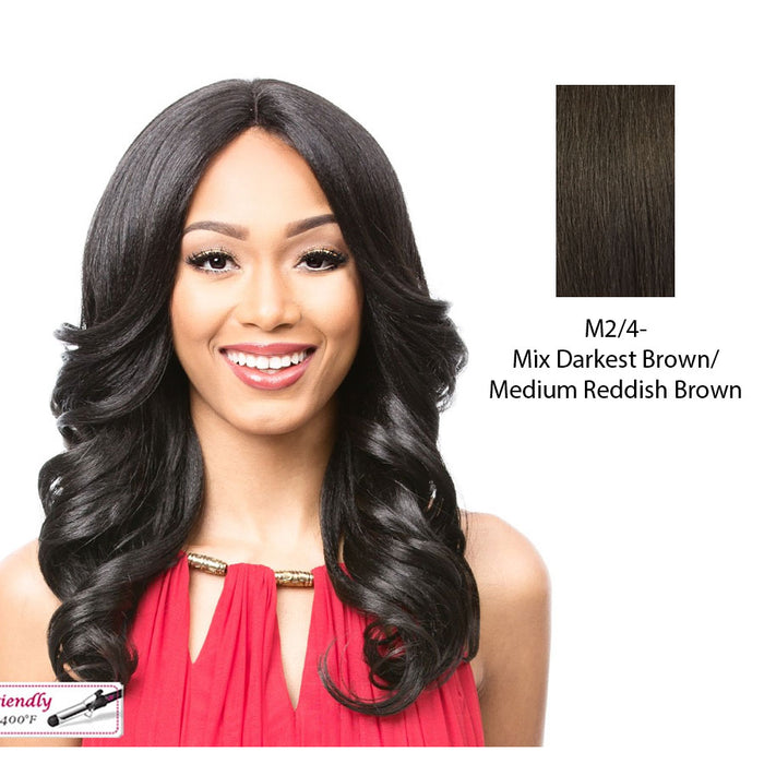 Lovita Lace Front Wig,Mix Of Darkest Brown And Medium Brown