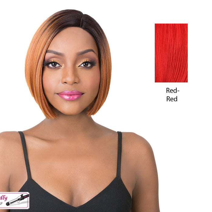 Synthetic Swiss Lace Front Wig - Swiss Lace Maze,Red