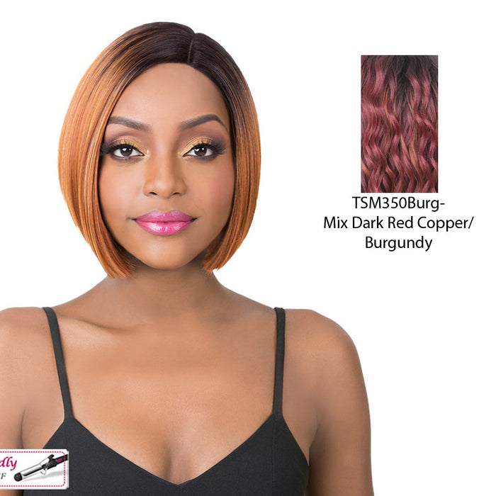 Synthetic Swiss Lace Front Wig - Swiss Lace Maze,Tsm350Burg