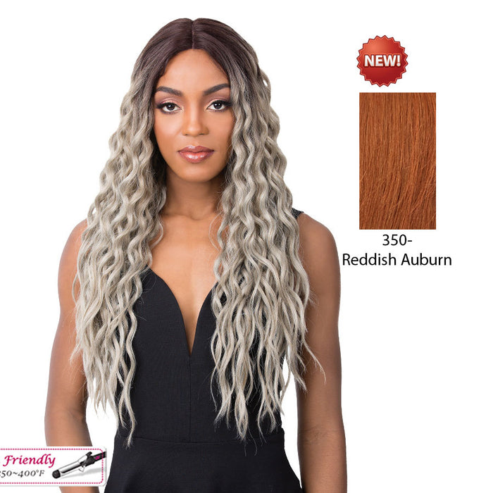 Swiss Lace Sunflower Lace Front & Lace Part Synthetic Wig,350