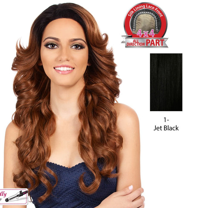 Synthetic Hair Lace Front Wig Swiss Lace_ Symphony,Black