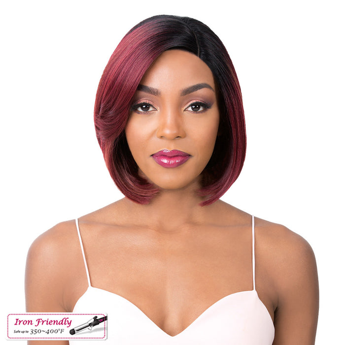 Synthetic Hair Lace Front Wig Swiss Lace Zody,Tsm350Burg